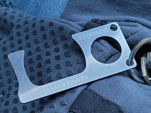 Anti-Microbial Door Grabber, PIN Pad Pusher, Ultra-Thin for Keychain & Wallet